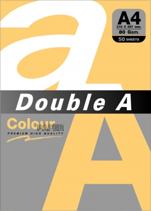 Double A 色紙 向日葵黃 80G A4 50入/包 DACP13008