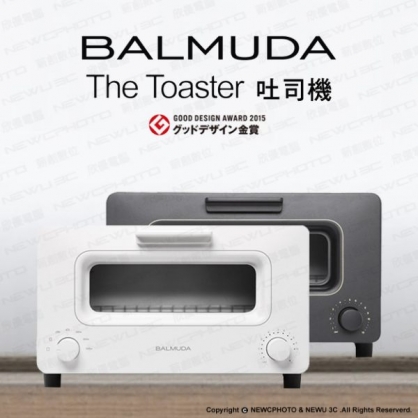 J1060180-日本 百慕達 BALMUDA The Toaster 烤麵包機 烤箱 蒸氣 黑 白